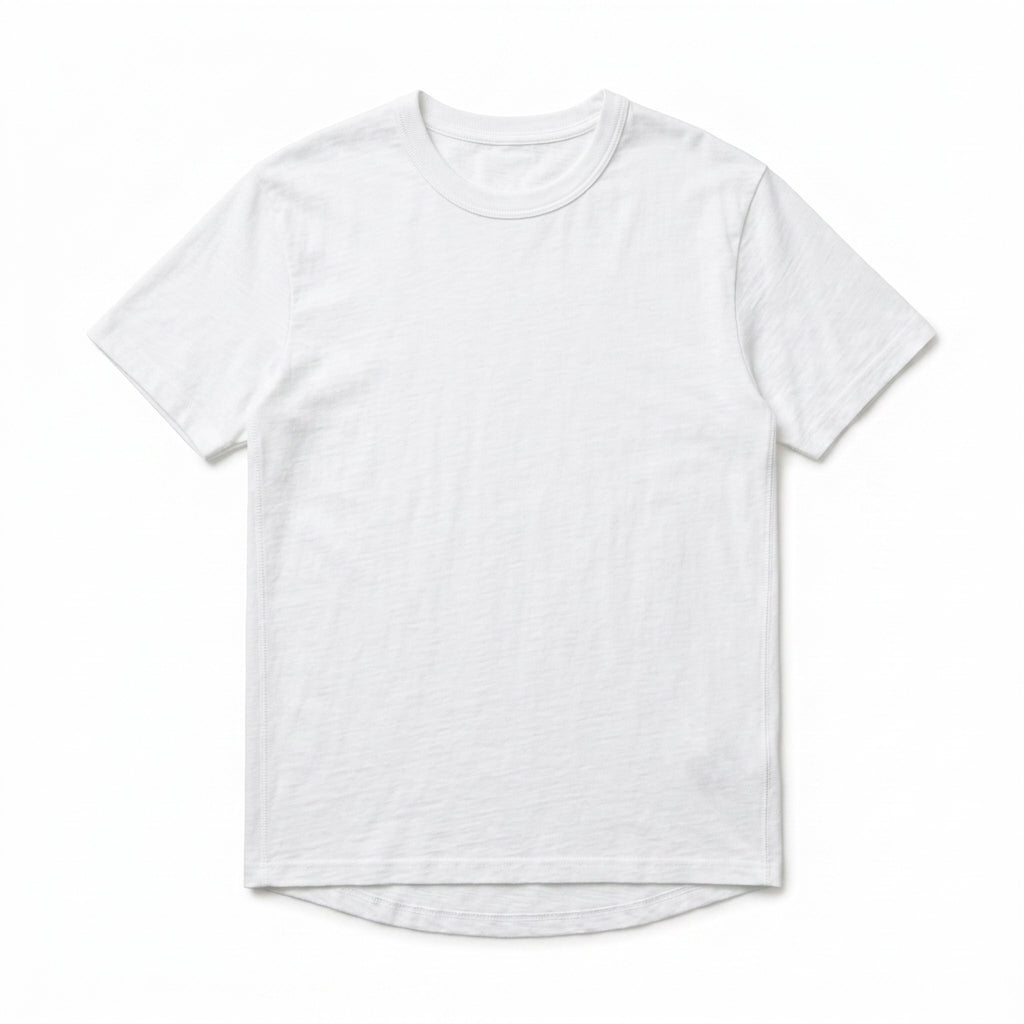 Nkollzqu™ Mercer Slub Cotton Crewneck T-Shirt – Men's Relaxed-Fit Short-Sleeve Textured Basic Tee